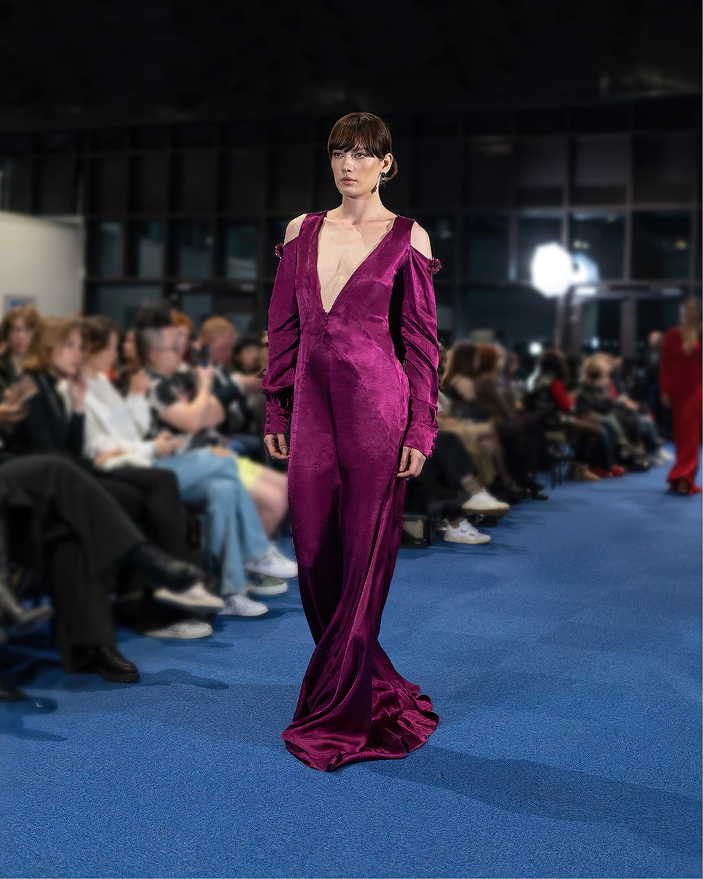 'The Victory Bloom' Silk Dress