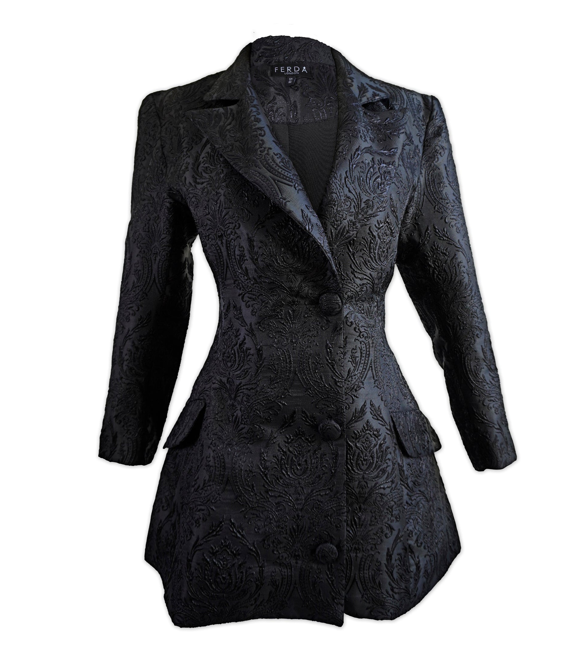 Petite 'The Victory' Jacquard Blazer Dress