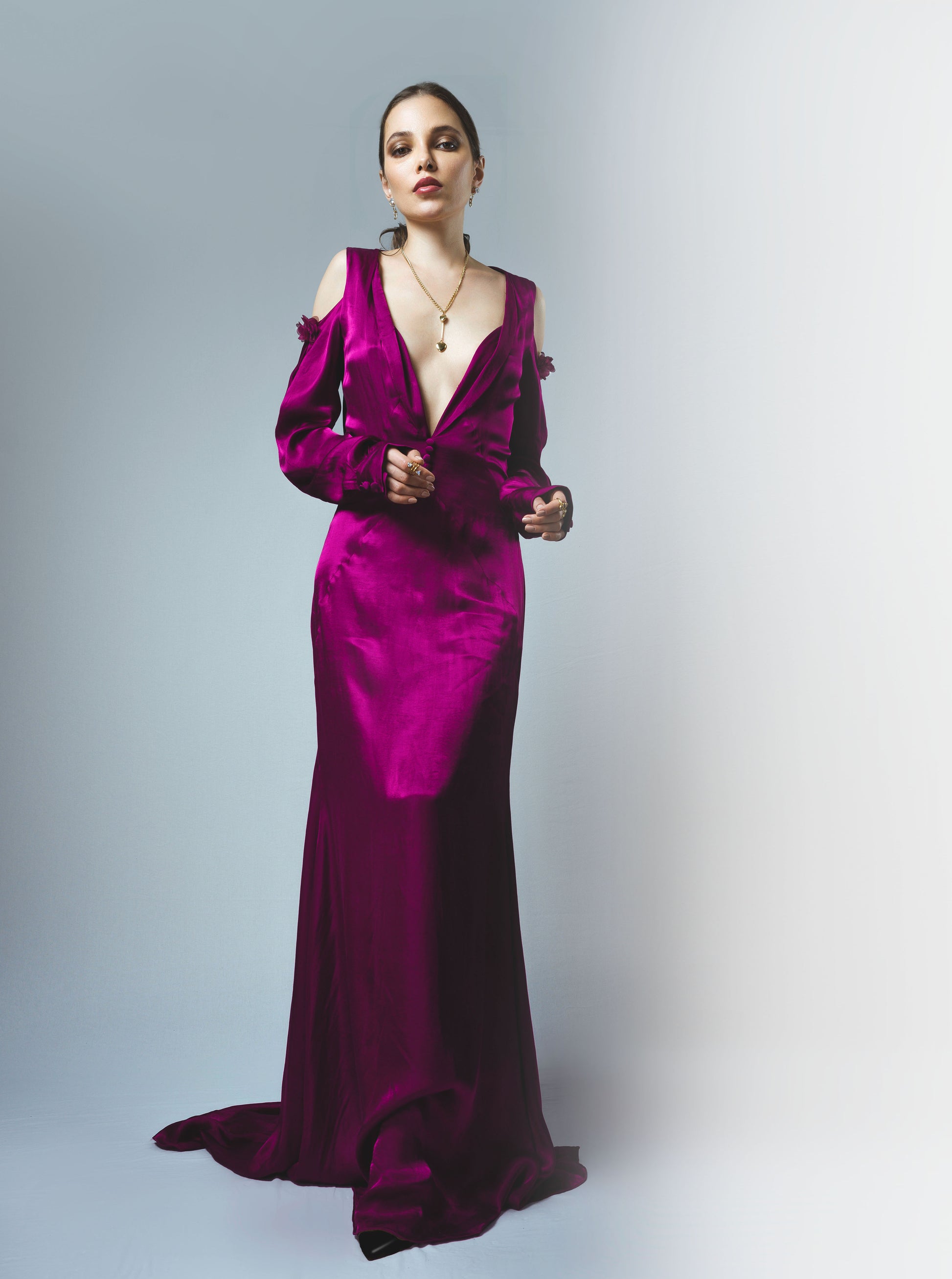 'The Victory Bloom' Silk Dress